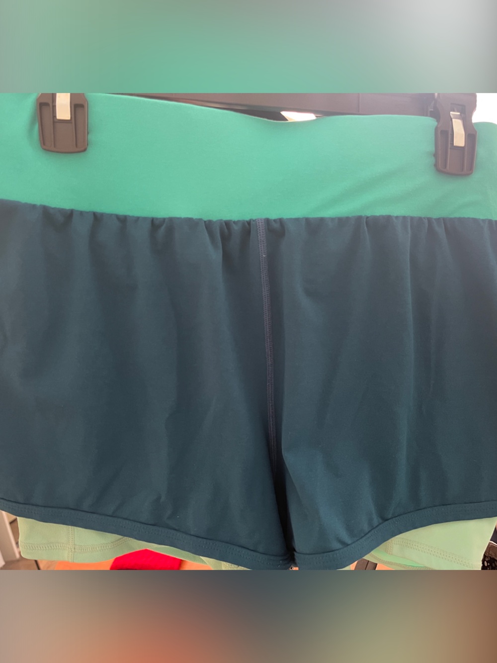 Fabletics Teal and Mint Athletic Shorts